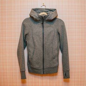 lululemon Gray Scuba Hoodie SIZE 2